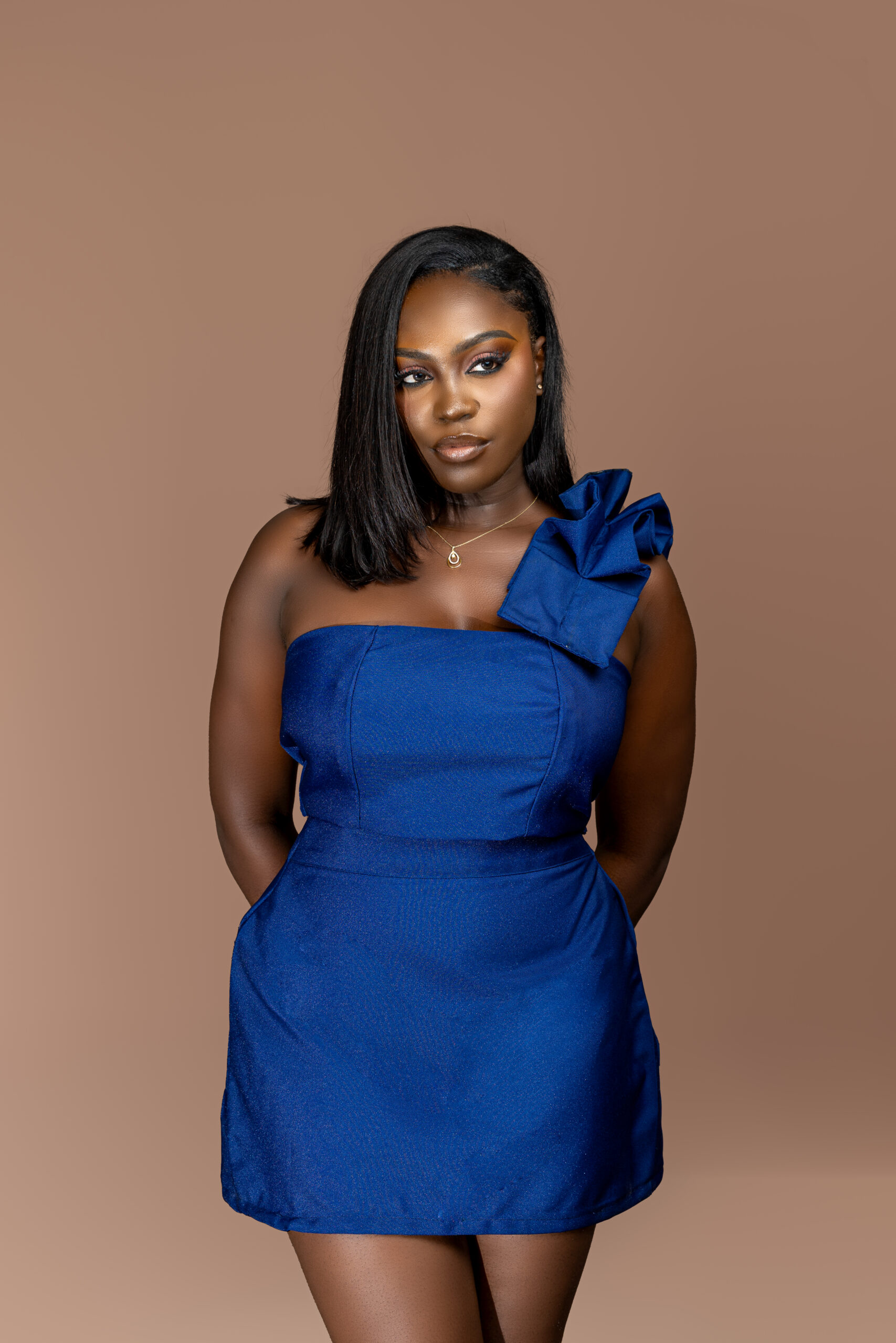 Denim two piece Ahuofɛ set