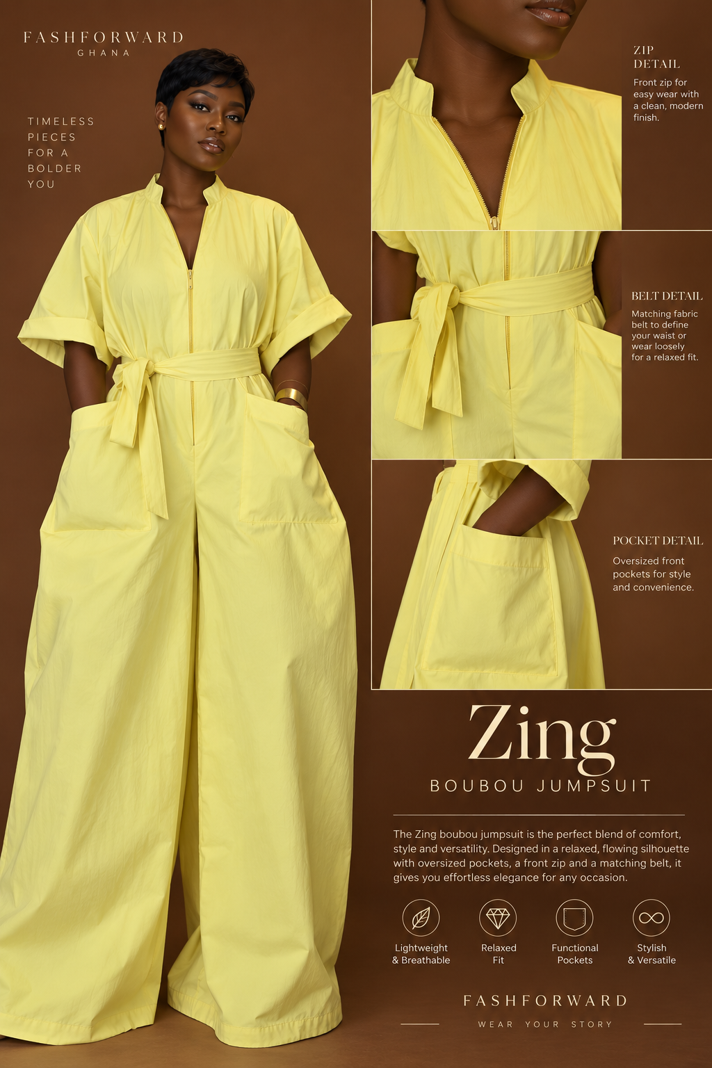 Zing Boubou Jumpsuit - Image 3