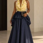 The Zuri Denim Skirt & Maya Halter Top